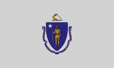 ​Massachusetts state flag with red diagonal cross - ​Massachusetts contractor bonds and licensing